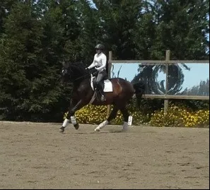 Barbara riding "Finn"